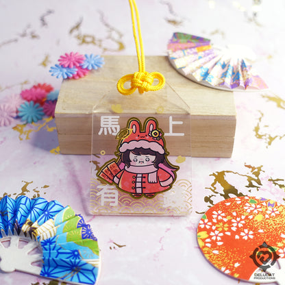 DeluCat Transparent Acrylic Omamori (2 Designs)