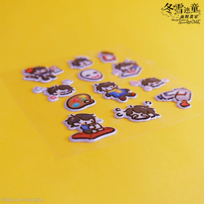 血腥畫家《冬雪迷童》立體貼紙 (12入)