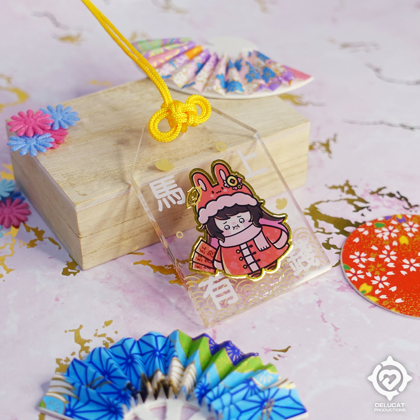 DeluCat Transparent Acrylic Omamori (2 Designs)