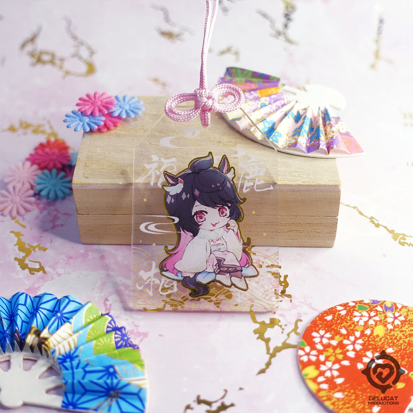 DeluCat Transparent Acrylic Omamori (2 Designs)