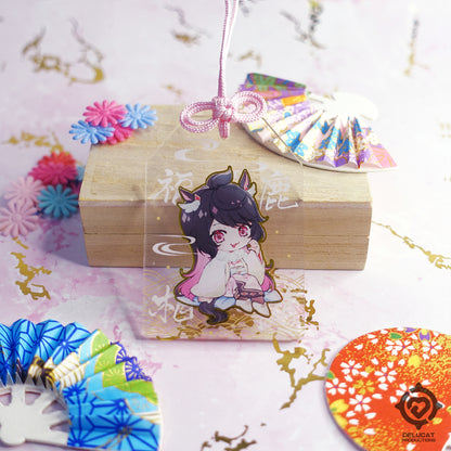 DeluCat Transparent Acrylic Omamori (2 Designs)