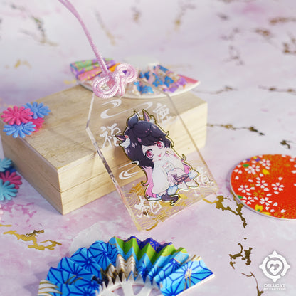 DeluCat Transparent Acrylic Omamori (2 Designs)